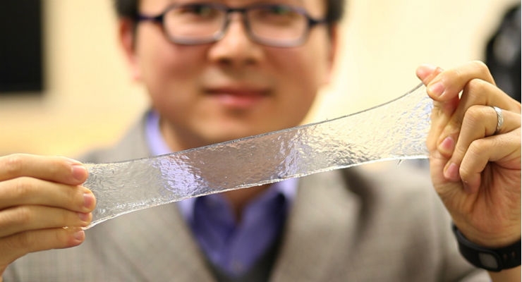 Stretchable Hydrogel Electronics Could Lead to ‘Smart Band-Aid’ (with video)