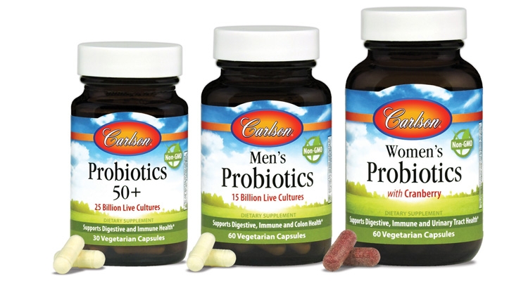 Carlson Laboratories Presents Women’s Probiotics, Men’s Probiotics and Probiotics 50+