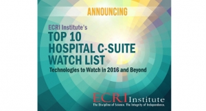 ECRI’s Top 10 Technological Advances to Watch in 2016 