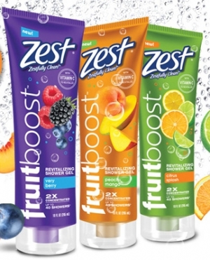 Zest Adds Fruitboost Shower Gels, Body Scrubs