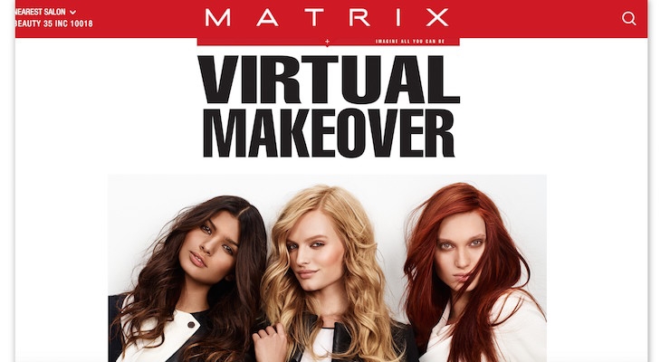 Matrix Redesigns Its Website & Adds a Try-On Tool for Hair Color