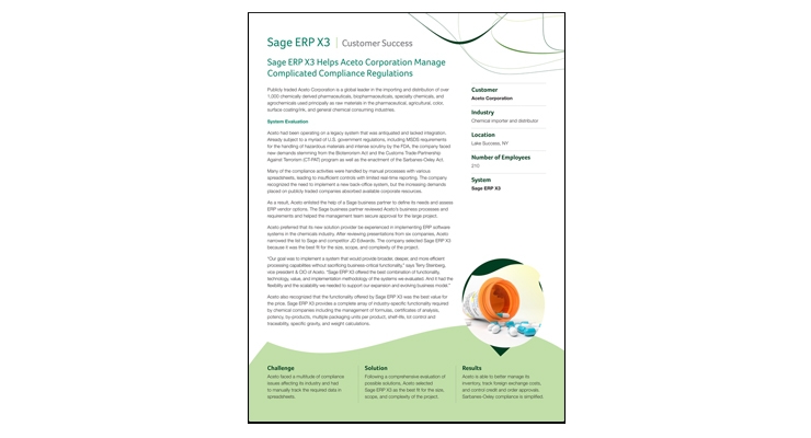 Sage ERP X3 I Customer Success