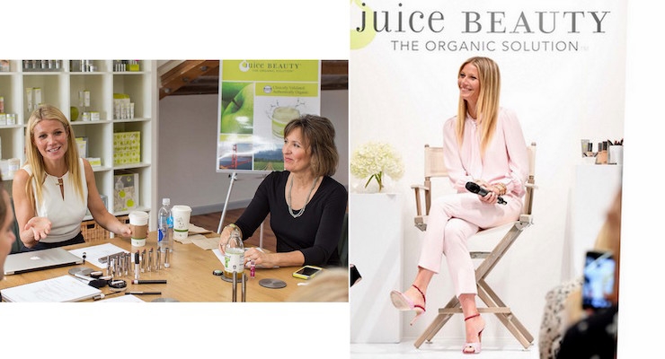 Gwyneth Paltrow Visits Holt Renfrew with Juice Beauty