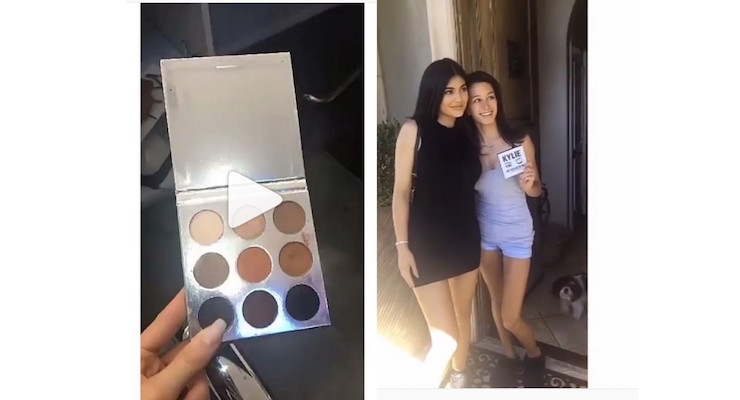 Kylie Jenner Hand-Delivers Eyeshadow Palette To Fans 