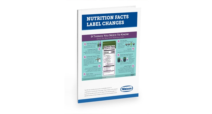 Watson Publishes Guide to the Nutrition Facts Label Changes
