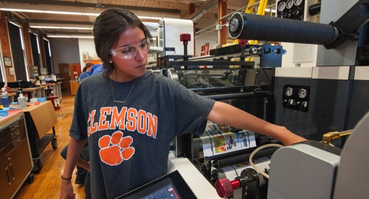 Nilpeter provides Clemson with printing press