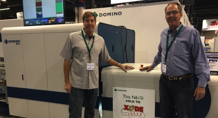 Xode purchases Domino N610i digital UV inkjet label press