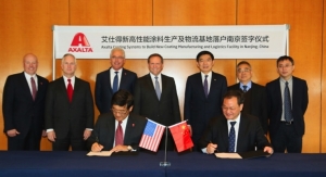Axalta To Build New Coating Manufacturing and Logistics Facility in Nanjing, China