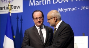 Francois Hollande Inaugurates Martin Dow Plant in France