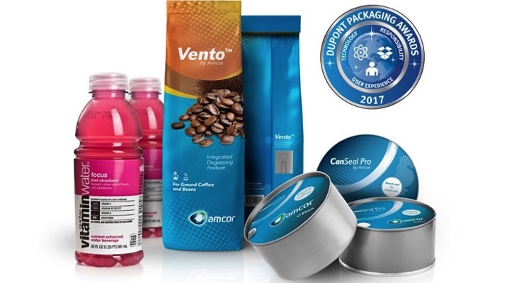 Amcor Secures Three Awards at DuPont Packaging Awards 2017