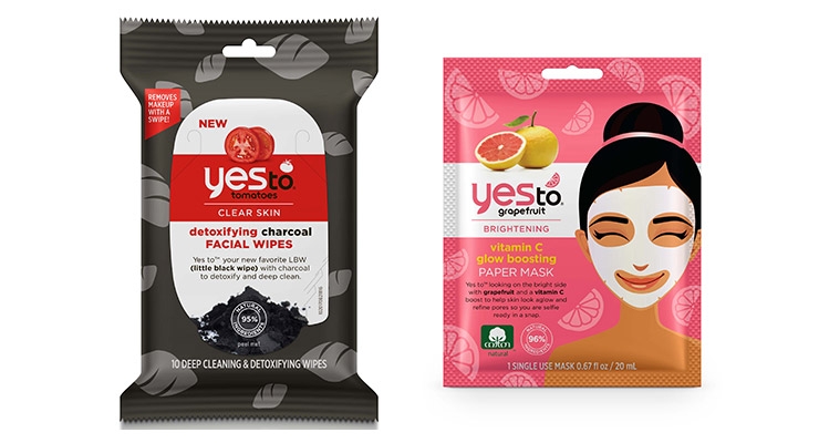Yes To Launches Sheet Mask, Travel Wipes