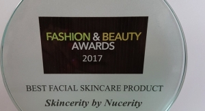 Skincerity Wins Best Facial Skincare Product 