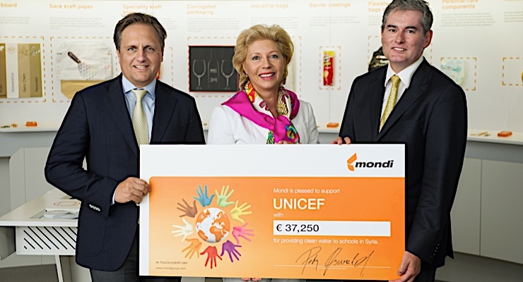 Mondi makes donation to UNICEF