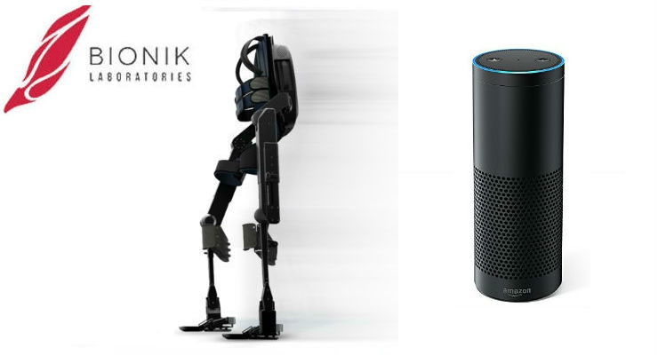 Bionik Labs Integrates Amazon Echo into ARKE Exoskeleton