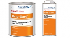 AkzoNobel Sign Finishes Launches Grip-Gard 3.5 VOC White Washprimer Light Enhancing
