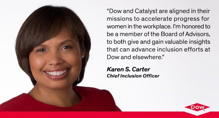 Dow Chief Inclusion Officer Karen S. Carter Named to Catalyst Board of Advisors