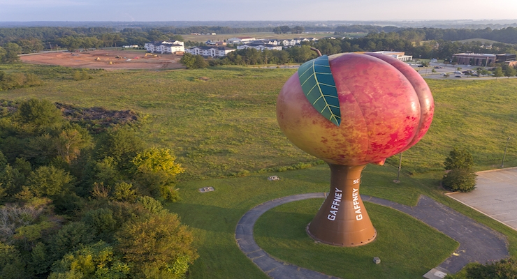Gaffney, S.C. ‘Peachoid’ is People’s Choice in 2017 Tank of the Year Contest