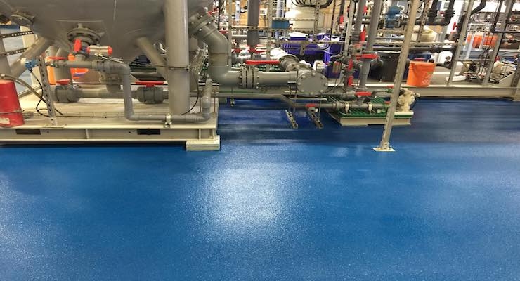 Chemical Resistant Epoxy Novolac Flooring System Specified for Effluent Treatment Plant