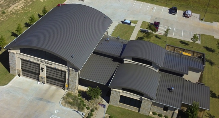 Valspar, McElroy Metal Team Up to Add Curve, Character to Tyler Fire Station No. 5 in East Texas