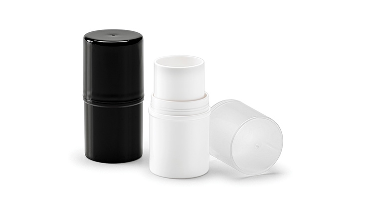 Qosmedix Adds Round Twist-Up Makeup Stick Containers  