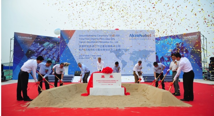 AkzoNobel Specialty Chemicals Breaks Ground on €90-Million Organic Peroxide Site in China