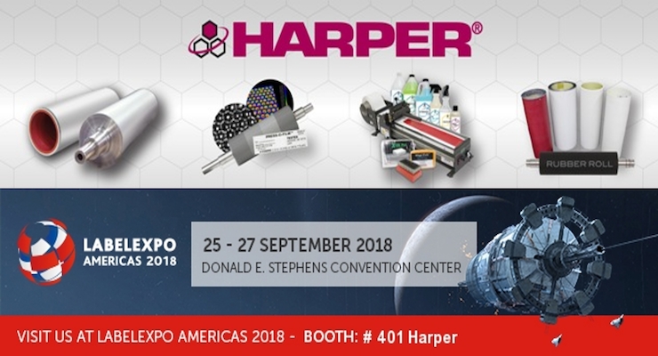 Harper Corporation of America Exhibits at Labelexpo Americas 2018 