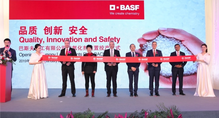BASF Opens First Phase of New Shanghai Antioxidants Manufacturing Plant