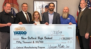 Yazoo Mills donates to local school