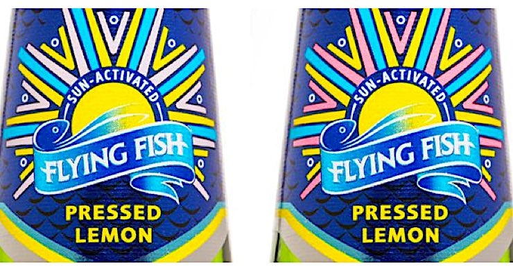 Multi-Color creates sun-activated labels for Flying Fish