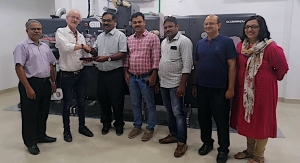 Indian converter adds GM dual varnish label finisher