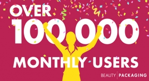 Beauty Packaging Surpasses 100,000 Unique Monthly Visitors