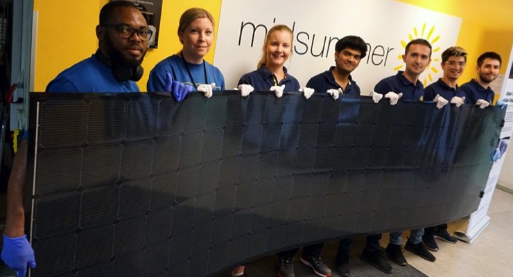 Midsummer Presents 1st 500W Solar Panel Midsummer Magnum 