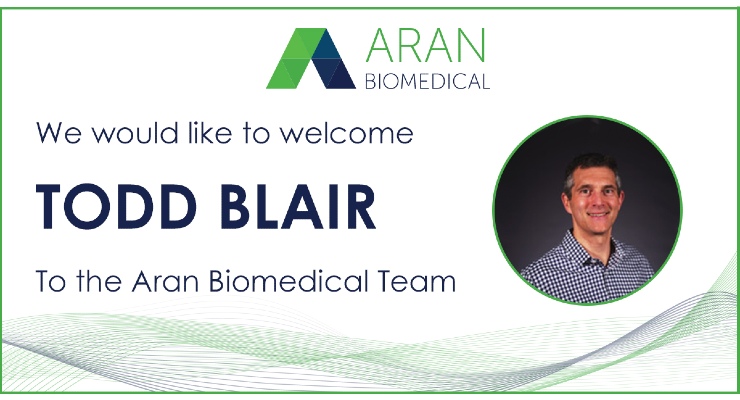 Aran Biomedical Appoints VP of Sales & Business Development