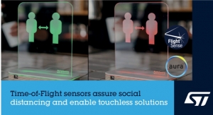 STMicroelectronics Enables Social-Distancing Applications with FlightSense Time-of-Flight Sensors