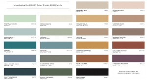 BEHR Reveals Color Trends 2021 Palette