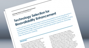 Technology Selection for Bioavailability Enhancement