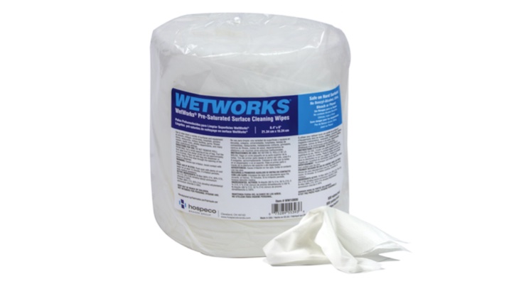 Hospeco Launches WetWorks Pre-Saturated Cleaning Wipes