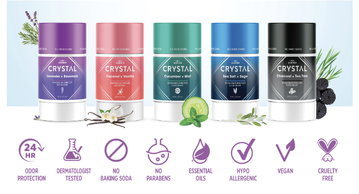 Crystal Deodorant Unveils Magnesium-Enriched Sticks