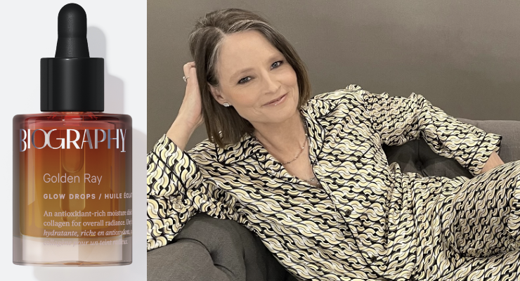 Jodie Foster Wears Biography Face Oil at the Golden Globes