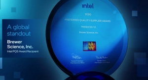 Brewer Science Earns Intel’s 2020 Preferred Quality Supplier Award