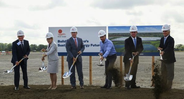 First Solar Breaks Ground on $680 Million, 3.3 GW Ohio Manufacturing Facility