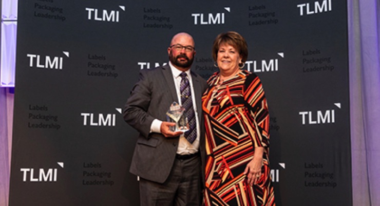 Brian Hurst receives TLMI Volunteer of the Year Award
