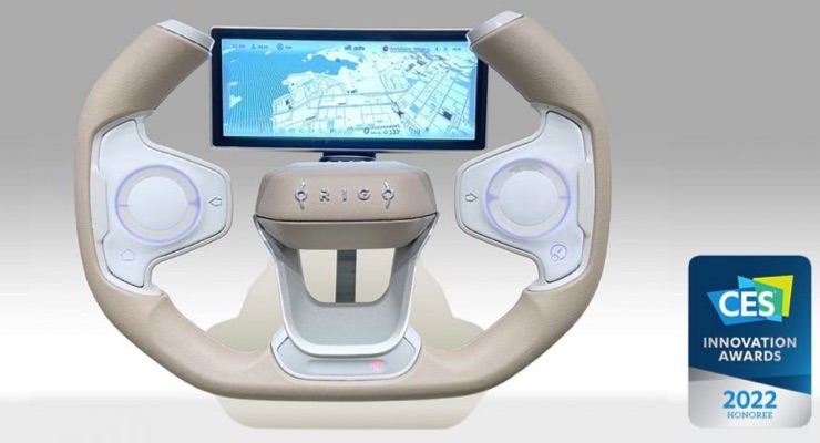 Origo Steering Wheel Shows Promise of In-Mold Electronics in Vehicles