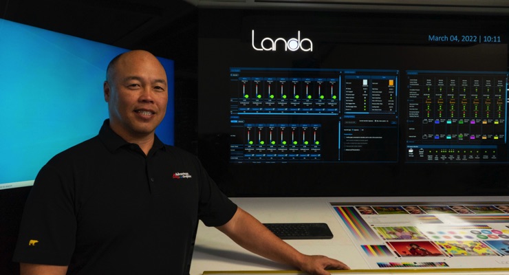 Landa S10P Nanographic Printing Press Installed in Los Angeles