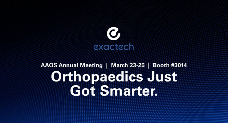 AAOS22: Exactech to Feature New Tech, Active Intelligence 