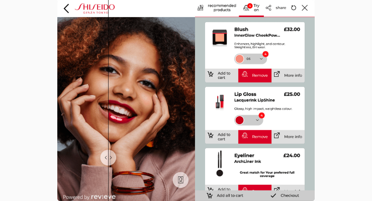 Revieve and Shiseido Launch AI Makeup Advisor Experience