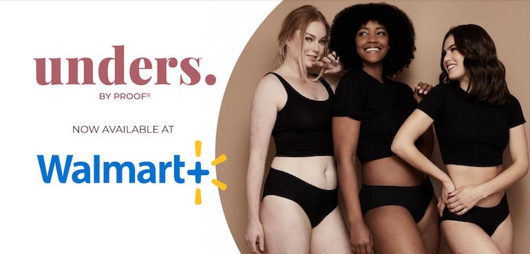 Sustainable Period Underwear Brand Proof Expands to Walmart