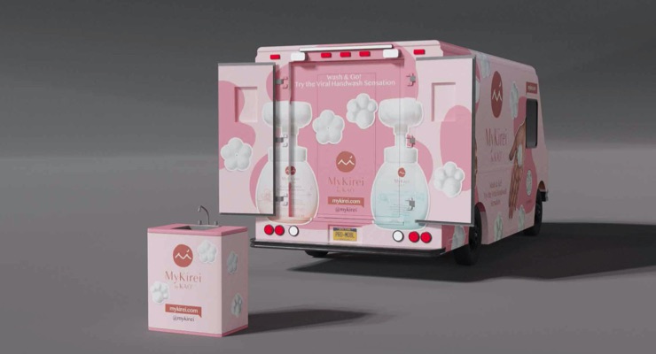 MyKirei by Kao Wash & Go Mobile Units Hit The Road In New York City