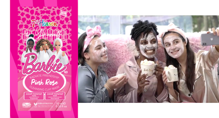 Barbie Face Masks by 7th Heaven Feature Pink Packaging