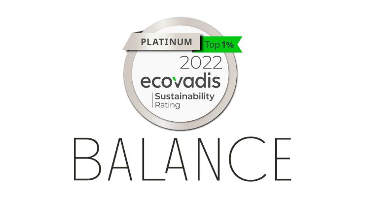 Balance Earns Platinum Sustainability Rating from EcoVadis